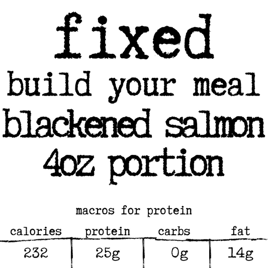 CAMP Build Your Meal: Blackened Salmon 4oz Portion